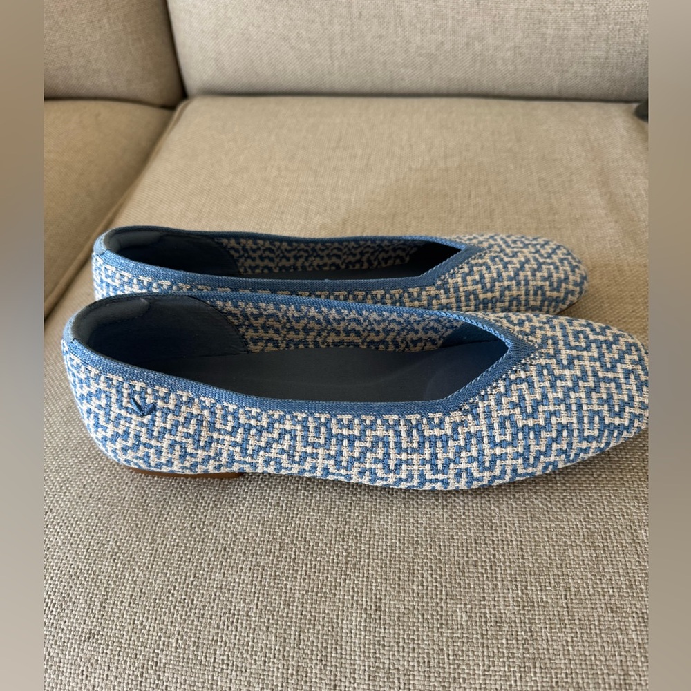 Vivaia Square toe flats Margot Sz.39.5 8.5/9 - Picture 2 of 9